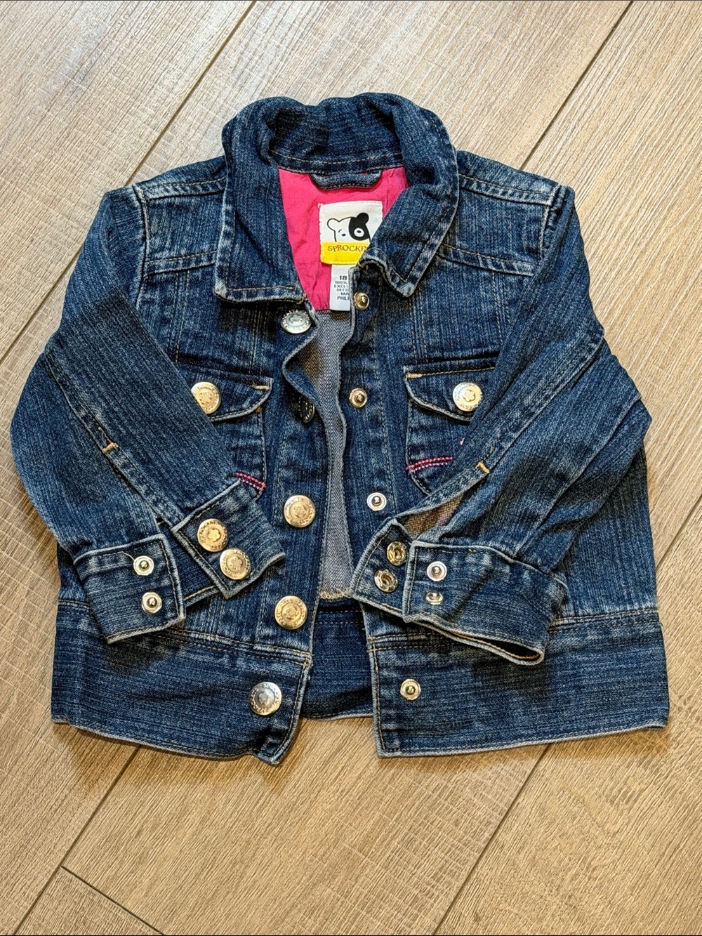 Sprockets Toddler Dark Blue Denim Jacket Size 18 Months